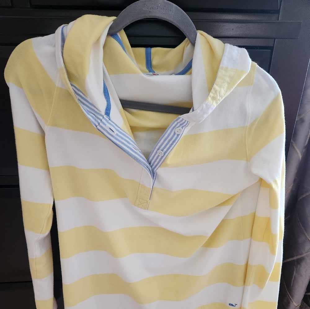 Women's vineyard vines rugby striped hoodie